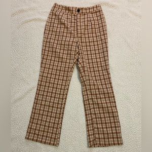Checkered flared pants. Size 4